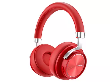 Słuchawki nauszne bezprzewodowe Lenovo HD800 Czerwone Bluetooth 5.0