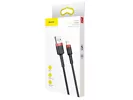 Kabel Lightning USB Baseus Cafule 1,5A 2m Czerwono-czarny