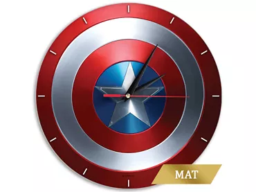 Zegar ścienny Marvel Kapitan Ameryka 001 matowy
