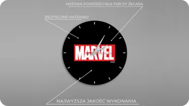 Zegar ścienny Marvel 002 matowy