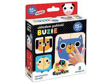 CzuCzu puzzle Układam połówki Buzie 15m+