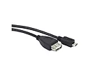 LANBERG Kabel USB Micro(M)-USB(A) (F)2.0 0.15m OEM-0006