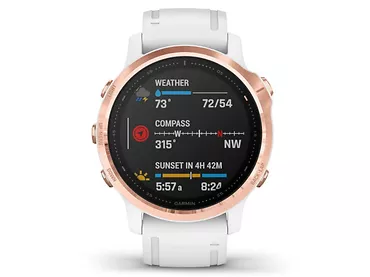 Garmin Fenix 6S PRO Rosegold white biały pasek