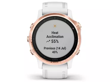 Garmin Fenix 6S PRO Rosegold white biały pasek