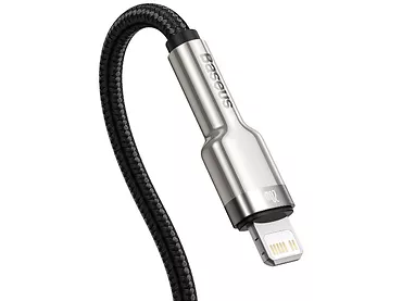 Kabel USB-C do Lightning Baseus Cafule, PD, 20W, 1m (czarny)