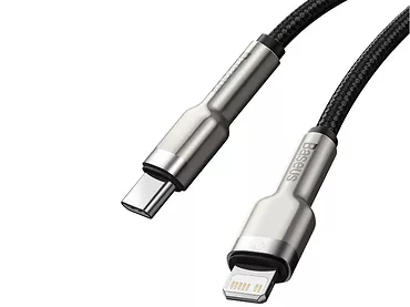Kabel USB-C do Lightning Baseus Cafule, PD, 20W, 1m (czarny)