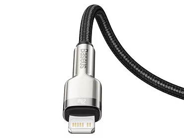 Kabel USB-C do Lightning Baseus Cafule, PD, 20W, 1m (czarny)