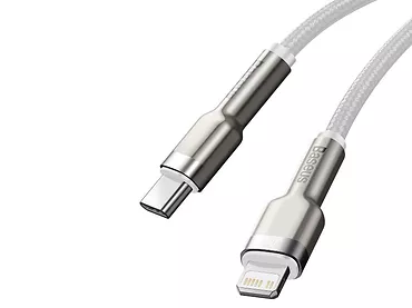 Kabel USB-C do Lightning Baseus Cafule, PD, 20W, 1m (biały)