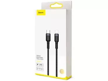 Kabel USB-C do Lightning Baseus Cafule, PD, 18W, 1m (czarno-czerwony)