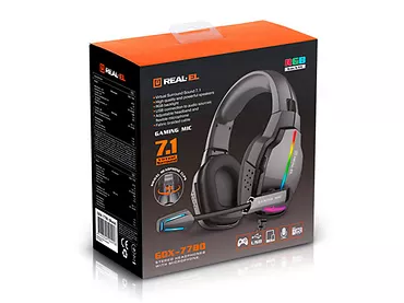 Słuchawki gamingowe z mikrofonem REAL-EL GDX-7780 SURROUND 7.1