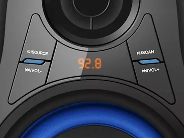 Głośniki 2.1 REAL-EL M-380 Czarne Bluetooth