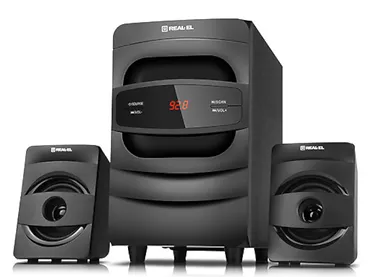 Głośniki 2.1 REAL-EL M-390 Czarne Bluetooth