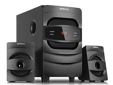 Głośniki 2.1 REAL-EL M-390 Czarne Bluetooth