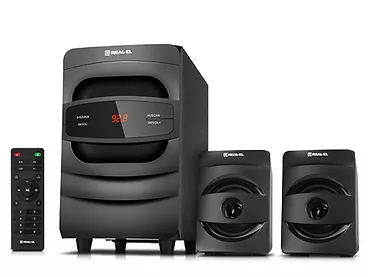 Głośniki 2.1 REAL-EL M-390 Czarne Bluetooth