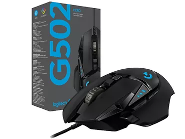 Logitech Mysz przewodowa Hero G502 czarna 910-005469