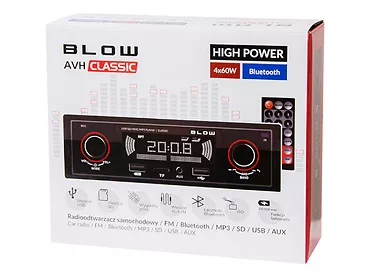 Radio samochodowe BLOW AVH CLASSIC MP3 USB SD BT Pilot