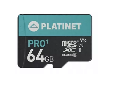 Karta PLATINET 64 GB Micro SDXC Class 10 + Adapter