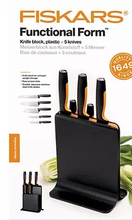 Fiskars Zestaw 5 noży w bloku Functional Form  1057554