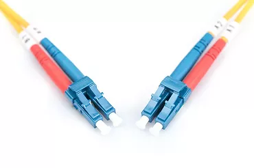 Digitus Patchcord FO Singlemode 09/125 OS2 LC-LC duplex 10m Żółty