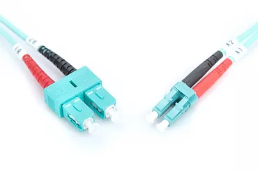 Digitus Patchcord światłowodowy FO LC-SC MM 50/125 OM3 duplex LSOH 2m