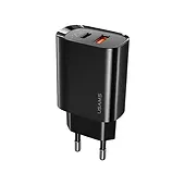 Ładowarka sieciowa 1xUSB-C+1xUSB T35 20W PD3.0 QC3.0 Fast charging