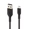 Belkin PVC USB-A to Lig htning 1m Black