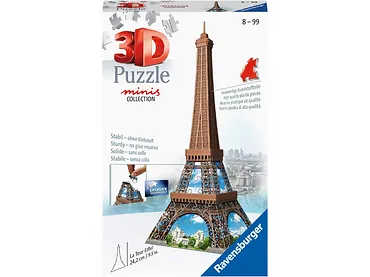 Puzzle 3D Mini budynki: Wieża Eiffel 54 elementy