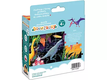 CzuCzu Puzzle panoramiczne Dinozaury 4+ 1309