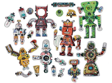 Czuczu Puzzle kreatywne - Roboty 3+