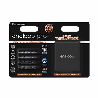 Panasonic Akumulatory eneloop PRO AAA + futerał