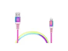 Kabel MFI USB A - Lightning  Rainbow