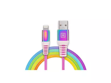 Kabel MFI USB A - Lightning  Rainbow