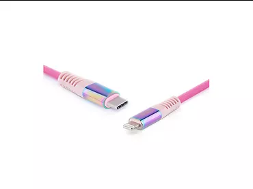 Kabel MFI PD USB Type C - Lightning  Rainbow