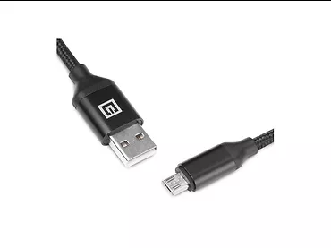 Kabel Premium USB A – Micro USB Fabric Black