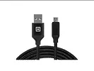 Kabel Premium USB A – Micro USB Fabric Black