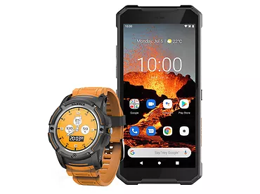 Smartfon myPhone Hammer Explorer PRO pomarańczowy + Hammer Watch