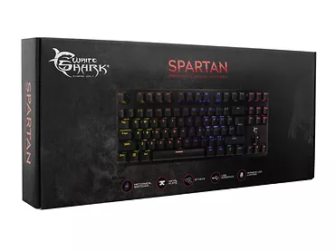 Klawiatura gamingowa mechaniczna WhiteShark SPARTAN Metal TKL