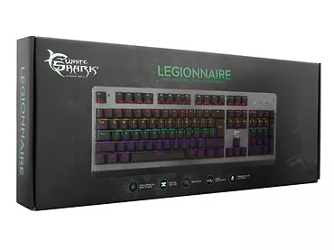 WhiteShark Klawiatura gamingowa mechaniczna Legionnaire Metal