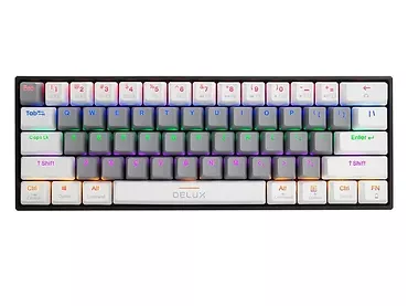 Bezprzewodowa klawiatura mechaniczna Delux KM33 RGB dual mode BT 5.0 3 kanałowa
