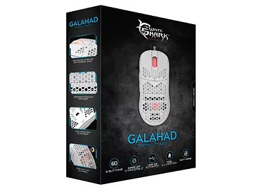 Mysz gamingowa WhiteShark Galahad biała