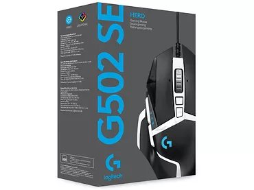 Logitech Mysz przewodowa Hero G502 SE czarna 910-005729