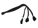 Kabel Gelid rozgałęziacz 3x 4pin PWM 30cm czarny
