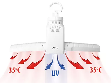 Przenośna nadmuchowa suszarka do odzieży i obuwia Media-Tech SMART AIRDRYER UV MT6518