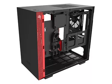 NZXT Obudowa H210I z oknem, czarno-czerwona