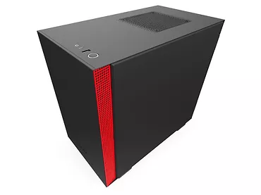 NZXT Obudowa H210I z oknem, czarno-czerwona