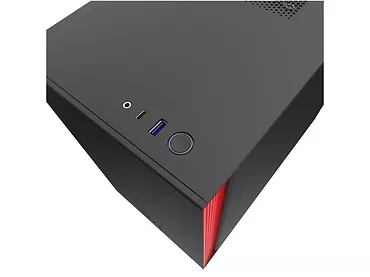 NZXT Obudowa H210I z oknem, czarno-czerwona