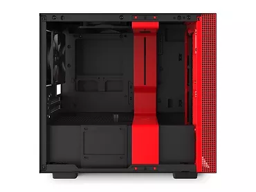 NZXT Obudowa H210I z oknem, czarno-czerwona