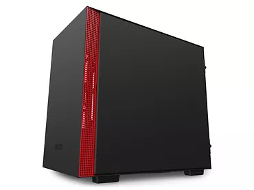 NZXT Obudowa H210I z oknem, czarno-czerwona