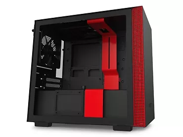 NZXT Obudowa H210I z oknem, czarno-czerwona