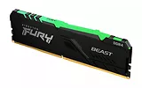 Kingston Pamięć DDR4 FURY Beast RGB 16GB(1*16GB)/3200 CL16
